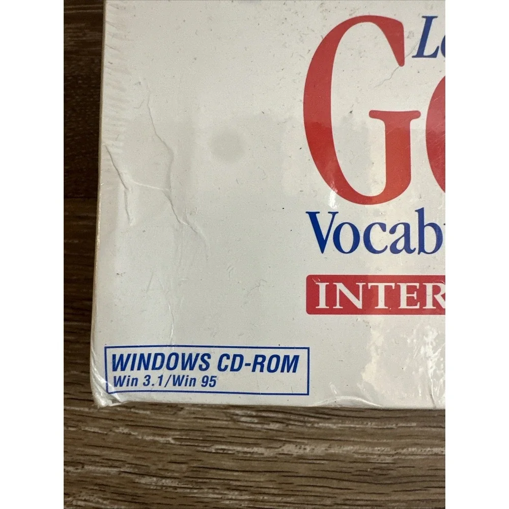 Vintage German Language Learning Software CD-ROM Sealed Windows 3.1 Living